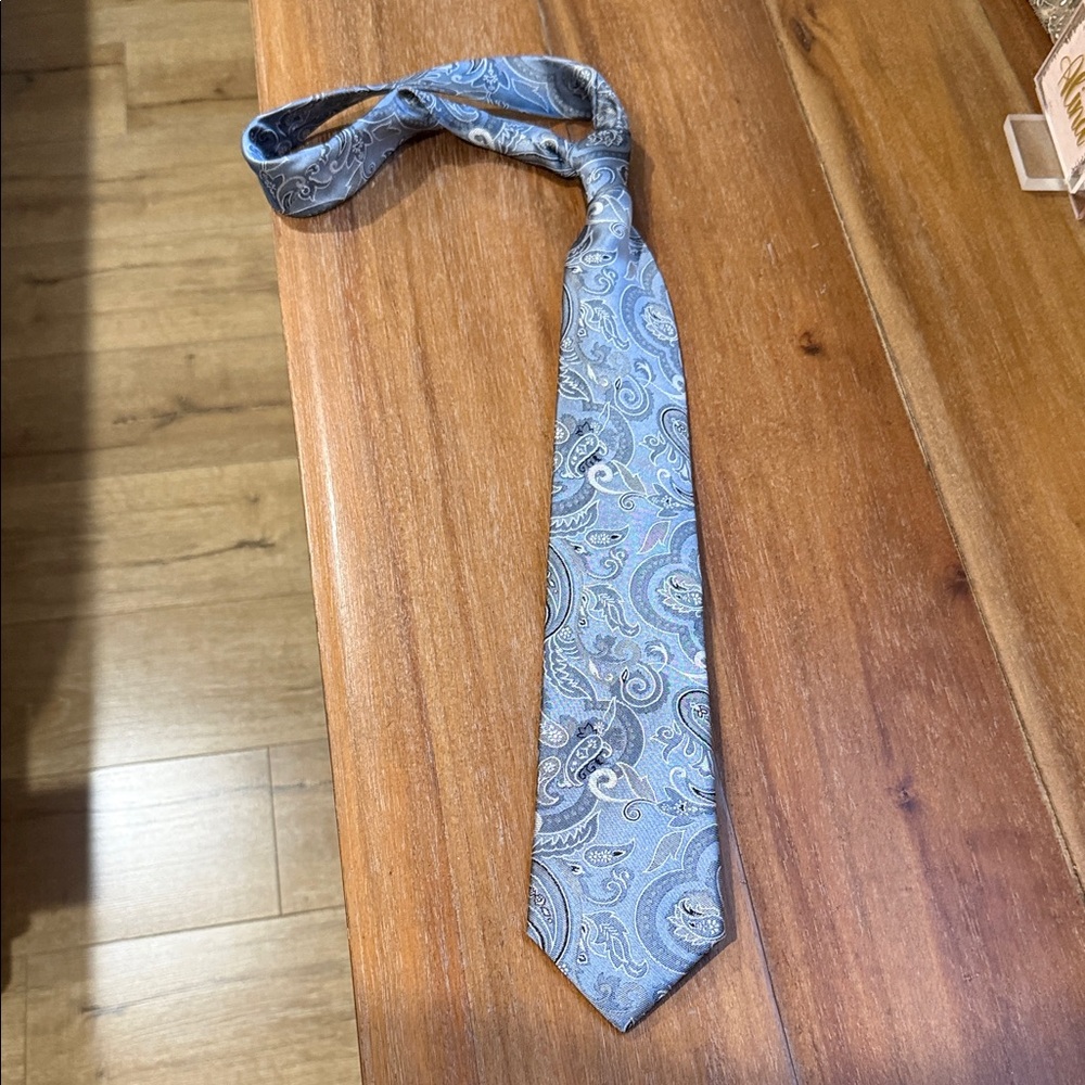 Elegant Paisley Gray Tie